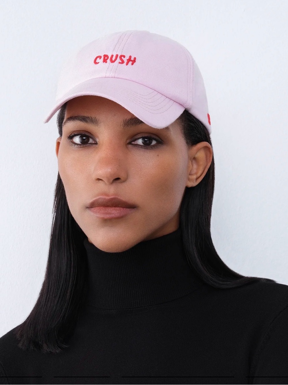 Ruslan Baginskiy CRUSH Embroidered Pink Baseball Cap